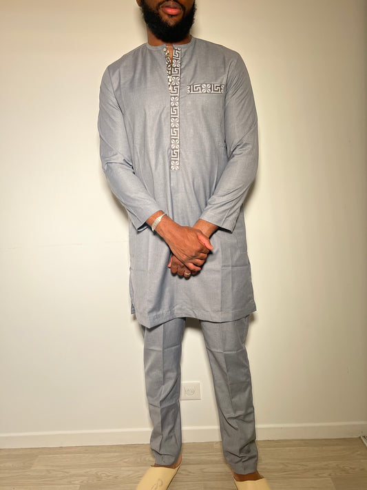 Tenue Homme grise